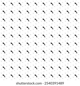 Square seamless background pattern from black down arrows are different sizes and opacity. The pattern is evenly filled. Vector illustration on white background