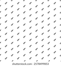 Square seamless background pattern from black pliers symbols. The pattern is evenly filled. Vector illustration on white background