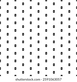 Square seamless background pattern from black ace of clubs cards. The pattern is evenly filled. Vector illustration on white background