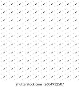 Square seamless background pattern from black hare symbols are different sizes and opacity. The pattern is evenly filled. Vector illustration on white background