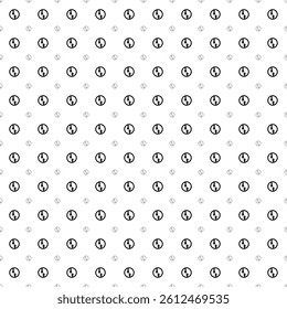 Square seamless background pattern from black advantage of oncoming traffic signs are different sizes and opacity. The pattern is evenly filled. Vector illustration on white background