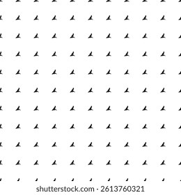 Square seamless background pattern from black fox symbols. The pattern is evenly filled. Vector illustration on white background