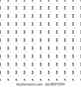 Square seamless background pattern from black electric charging station symbols. The pattern is evenly filled. Vector illustration on white background