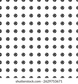 Square seamless background pattern from black roundabout signs. The pattern is evenly filled. Vector illustration on white background