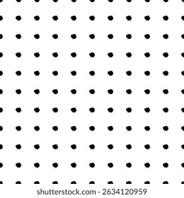 Square seamless background pattern from black aspen leafs. The pattern is evenly filled. Vector illustration on white background