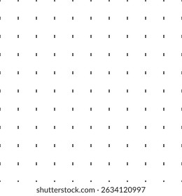 Square seamless background pattern from black capital letter I symbols. The pattern is evenly filled. Vector illustration on white background