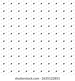Square seamless background pattern from black table tennis symbols are different sizes and opacity. The pattern is evenly filled. Vector illustration on white background
