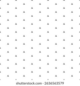 Square seamless background pattern from black road work signs. The pattern is evenly filled. Vector illustration on white background