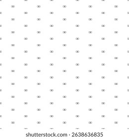 Square seamless background pattern from black disabled road signs. The pattern is evenly filled. Vector illustration on white background
