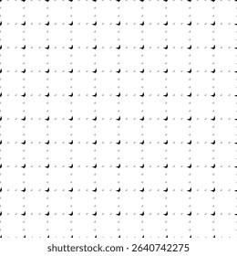 Square seamless background pattern from black bird pigeon symbols are different sizes and opacity. The pattern is evenly filled. Vector illustration on white background
