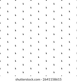Square seamless background pattern from black lady symbols. The pattern is evenly filled. Vector illustration on white background