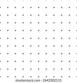 Square seamless background pattern from black flag symbols. The pattern is evenly filled. Vector illustration on white background
