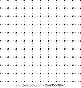 Square seamless background pattern from black parallelogram symbols are different sizes and opacity. The pattern is evenly filled. Vector illustration on white background