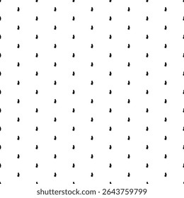 Padrão de plano de fundo quadrado sem costura de símbolos de gato preto. O padrão é preenchido uniformemente. Ilustração vetorial sobre fundo branco