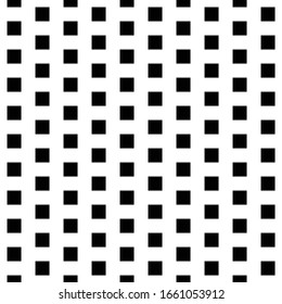 Square seamless background pattern from geometric shapes. The pattern is evenly filled with big  black rectangles. Vector illustration on white background
