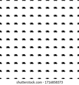 Square seamless background pattern from geometric shapes. The pattern is evenly filled with black delivery symbols. Vector illustration on white background