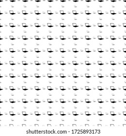 Square seamless background pattern from geometric shapes are different sizes and opacity. The pattern is evenly filled with black notebook symbols. Vector illustration on white background