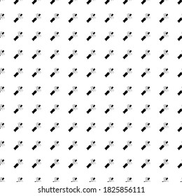 Square seamless background pattern from geometric shapes. The pattern is evenly filled with black champagne opening symbols. Vector illustration on white background