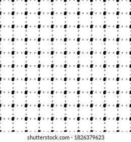 Square seamless background pattern from geometric shapes are different sizes and opacity. The pattern is evenly filled with black school bag symbols. Vector illustration on white background