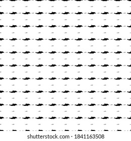 Square seamless background pattern from geometric shapes are different sizes and opacity. The pattern is evenly filled with black dolphin symbols. Vector illustration on white background
