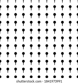 Square seamless background pattern from geometric shapes. The pattern is evenly filled with black golf symbols. Vector illustration on white background