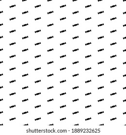 Square seamless background pattern from geometric shapes. The pattern is evenly filled with big black candy symbols. Vector illustration on white background