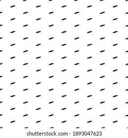 Square seamless background pattern from geometric shapes. The pattern is evenly filled with black candy symbols. Vector illustration on white background