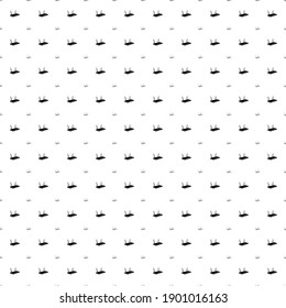 Square seamless background pattern from geometric shapes are different sizes and opacity. The pattern is evenly filled with black router symbols. Vector illustration on white background