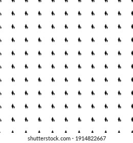Square seamless background pattern from geometric shapes. The pattern is evenly filled with black woman with child symbols. Vector illustration on white background