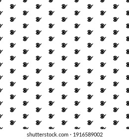 Square seamless background pattern from geometric shapes. The pattern is evenly filled with big black palette symbols. Vector illustration on white background