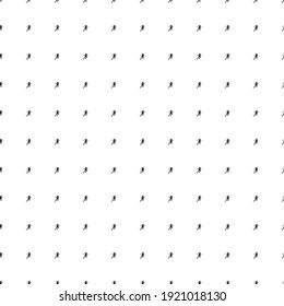 Quadratisches nahtloses Hintergrundmuster aus geometrischen Formen. Das Muster ist gleichmäßig gefüllt mit kleinen schwarzen weiblichen Symbolen. Vektorgrafik auf weißem Hintergrund