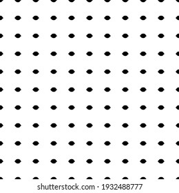 Square seamless background pattern from geometric shapes. The pattern is evenly filled with black lemon symbols. Vector illustration on white background