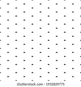 Square seamless background pattern from geometric shapes. The pattern is evenly filled with small black crown symbols. Vector illustration on white background