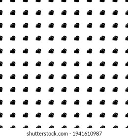 Square seamless background pattern from geometric shapes. The pattern is evenly filled with big black boxing gloves symbols. Vector illustration on white background