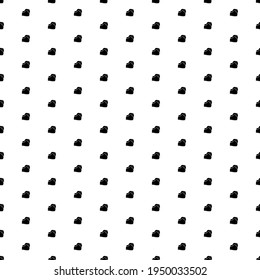 Square seamless background pattern from geometric shapes. The pattern is evenly filled with black boxing gloves symbols. Vector illustration on white background