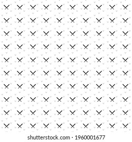 Square seamless background pattern from geometric shapes are different sizes and opacity. The pattern is evenly filled with big black baseball bats symbols. Vector illustration on white background
