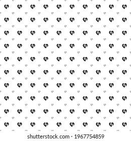 Square seamless background pattern from geometric shapes are different sizes and opacity. The pattern is evenly filled with black mom with baby symbols. Vector illustration on white background