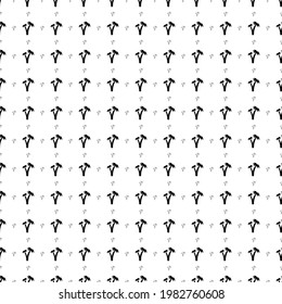 Square seamless background pattern from geometric shapes are different sizes and opacity. The pattern is evenly filled with big black palm trees symbols. Vector illustration on white background