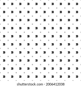 Square seamless background pattern from geometric shapes are different sizes and opacity. The pattern is evenly filled with black discussion symbols. Vector illustration on white background