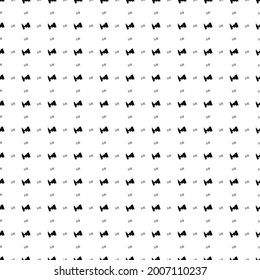 Square seamless background pattern from geometric shapes are different sizes and opacity. The pattern is evenly filled with black camera symbols. Vector illustration on white background