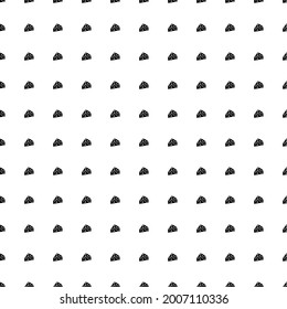 Square seamless background pattern from geometric shapes. The pattern is evenly filled with black cheese symbols. Vector illustration on white background
