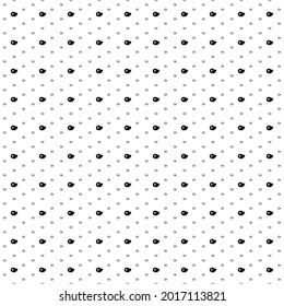 Square seamless background pattern from geometric shapes are different sizes and opacity. The pattern is evenly filled with small black steak symbols. Vector illustration on white background