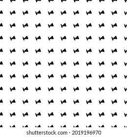 Square seamless background pattern from geometric shapes. The pattern is evenly filled with big black camera symbols. Vector illustration on white background