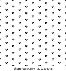 Square seamless background pattern from geometric shapes. The pattern is evenly filled with black mom with baby symbols. Vector illustration on white background