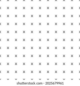 Square seamless background pattern from geometric shapes. The pattern is evenly filled with black zodiac gemini symbols. Vector illustration on white background