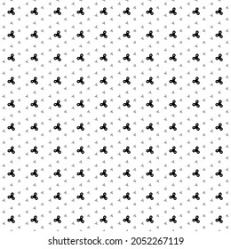 Square seamless background pattern from geometric shapes are different sizes and opacity. The pattern is evenly filled with black spinner symbols. Vector illustration on white background