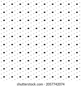 Square seamless background pattern from geometric shapes are different sizes and opacity. The pattern is evenly filled with small black pumpkin symbols. Vector illustration on white background