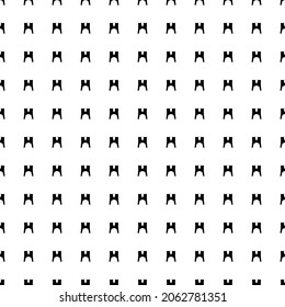 Square seamless background pattern from geometric shapes. The pattern is evenly filled with big black women's jacket symbols. Vector illustration on white background