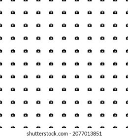 Square seamless background pattern from geometric shapes. The pattern is evenly filled with black first aid symbols. Vector illustration on white background
