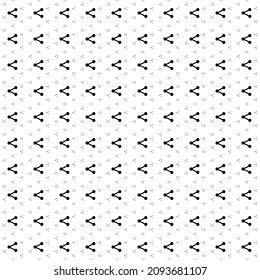 Square seamless background pattern from geometric shapes are different sizes and opacity. The pattern is evenly filled with big black share symbols. Vector illustration on white background